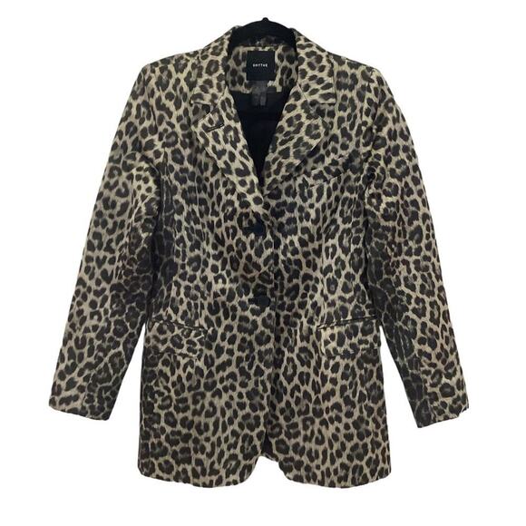 Smythe Original Boyfriend Blazer In Classic Grey Leopard Size 4 - Picture 4 of 11
